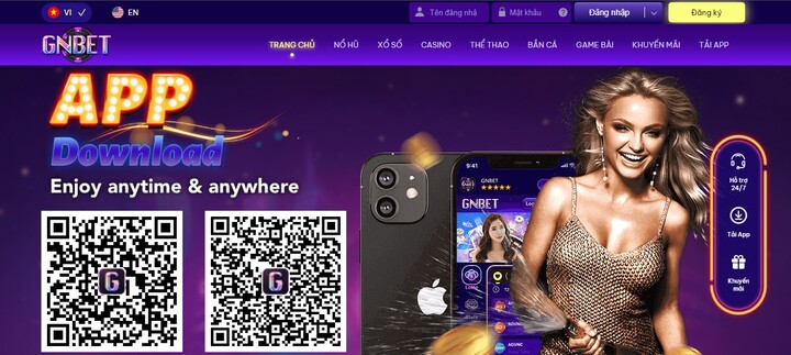Hướng dẫn cách tải app Gnbet